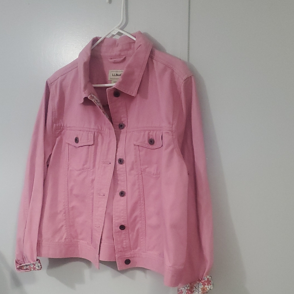 L.L. Bean Women's Pink Jean Jacket